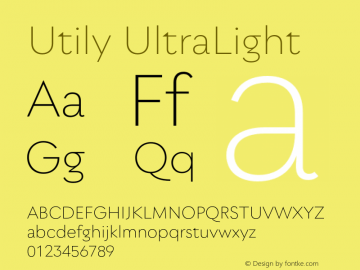 Utily UltraLight Version 0.000;hotconv 1.0.109;makeotfexe 2.5.65596图片样张