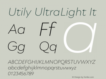 Utily UltraLight It Version 0.000;hotconv 1.0.109;makeotfexe 2.5.65596图片样张