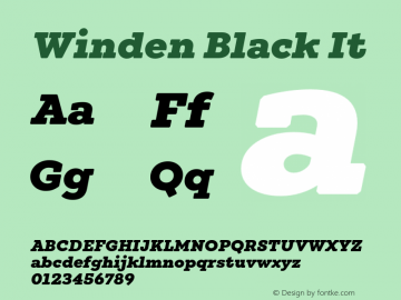 Winden Black It Version 1.000;hotconv 1.0.109;makeotfexe 2.5.65596图片样张