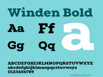 Winden Bold Version 1.000;hotconv 1.0.109;makeotfexe 2.5.65596图片样张