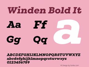 Winden Bold It Version 1.000;hotconv 1.0.109;makeotfexe 2.5.65596图片样张