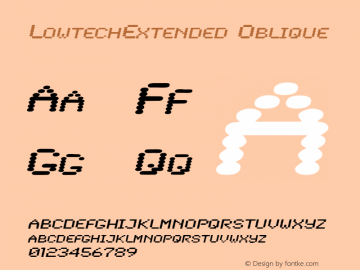 LowtechExtended Oblique Rev. 003.000图片样张