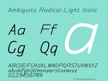 Ambiguity Radical Light It Version 1.00, build 10, s3图片样张