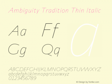 Ambiguity Tradition Thin It Version 1.00, build 10, s3图片样张