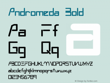 Andromeda Bold Altsys Fontographer 3.5  3/4/93 Font Sample