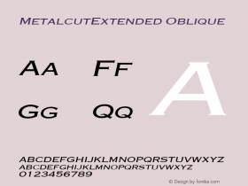 MetalcutExtended Oblique Rev. 003.000图片样张