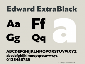 Edward-ExtraBlack Version 4.001图片样张