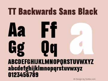 TT Backwards Sans Black Version 1.010.01122020图片样张