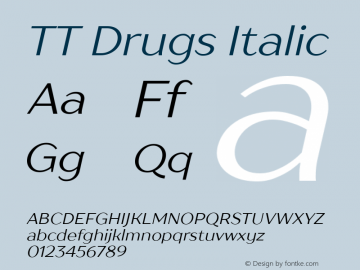 TT Drugs Italic Version 1.010图片样张