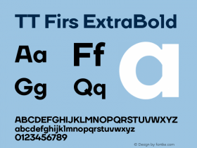 TT Firs Extrabold Version 1.010.27032020图片样张