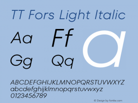 TT Fors Light Italic 1.000.06042021图片样张