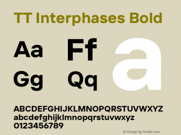 TT Interphases Bold Version 1.030图片样张