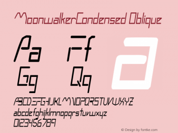 MoonwalkerCondensed Oblique Rev. 003.000图片样张