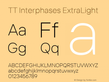 TT Interphases ExtraLight Version 1.040图片样张