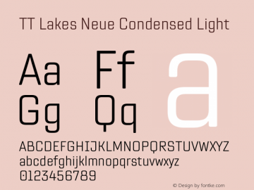 TT Lakes Neue Condensed Light Version 1.100.14042021图片样张