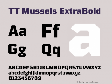 TT Mussels ExtraBold Version 1.010.17122020图片样张