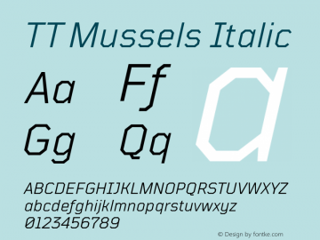 TT Mussels Italic Version 1.010.17122020图片样张