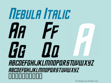 Nebula Italic Rev. 003.000图片样张