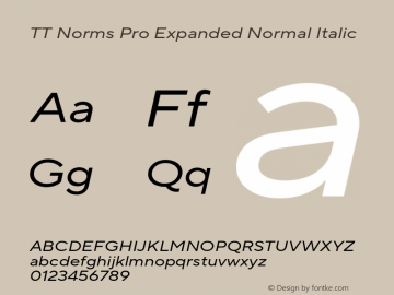 TT Norms Pro Expanded Normal Italic Version 3.000.12072021图片样张
