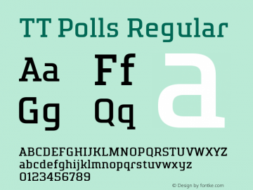 TT Polls Regular Version 1.010.25112020; ttfautohint (v1.5) -l 8 -r 50 -G 0 -x 0 -D latn -f none -m 