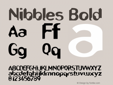 Nibbles Bold Rev. 003.000图片样张