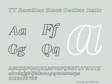 TT Ramillas Black Outline Italic 1.000.21092020图片样张
