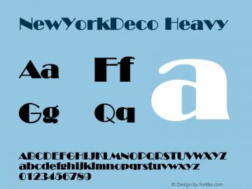 NewYorkDeco Heavy Rev. 003.000图片样张