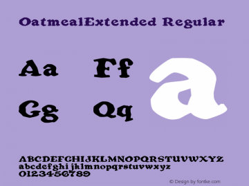 OatmealExtended Regular Rev. 003.000图片样张