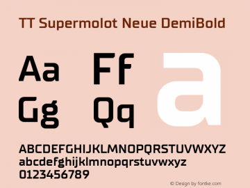 TT Supermolot Neue DemiBold Version 2.000.04082021图片样张