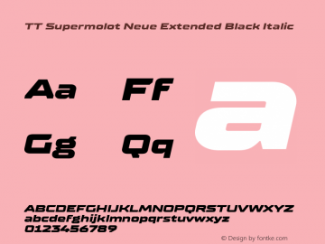 TT Supermolot Neue Extended Black Italic Version 2.000.04082021图片样张