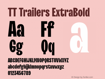 TT Trailers ExtraBold Version 1.020图片样张
