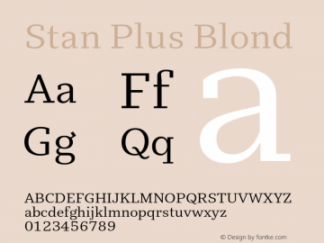 StanPlus-Blond Version 3.001图片样张