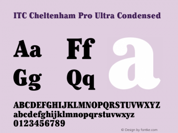 CheltenhamPro-UltraCond Version 1.000 Build 1000图片样张