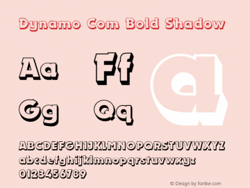 Dynamo Com Bold Shadow Version 2.000图片样张