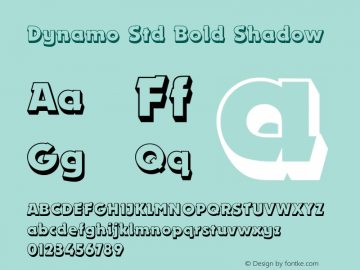 DynamoStd-BoldShadow Version 2.000图片样张