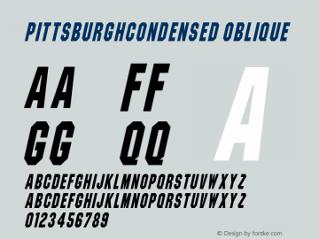 PittsburghCondensed Oblique Rev. 003.000图片样张