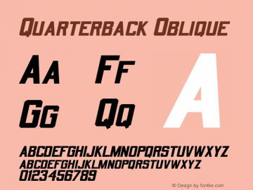 Quarterback Oblique Rev. 003.000图片样张