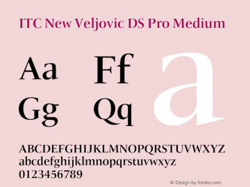 ITC New Veljovic DS Pro Md Version 1.00图片样张