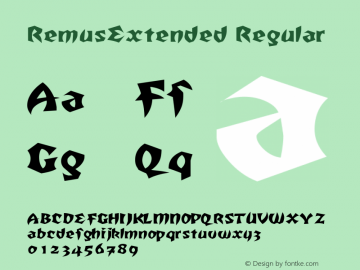 RemusExtended Regular Rev. 003.000图片样张