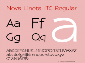 Nova Lineta ITC Version 1.00图片样张
