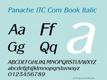 Panache ITC Com Font FamilyPanache ITC Com-Uncategorized  Typeface-Fontke.com