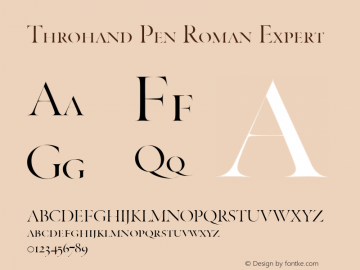 Throhand Pen Roman Expert Version 1.00图片样张