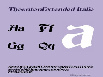 ThorntonExtended Italic Rev. 003.000图片样张