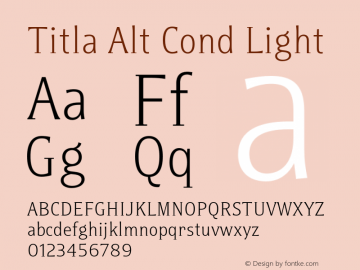 Titla Alt Cond Light Version 1.1图片样张