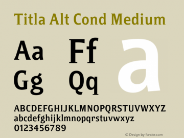 Titla Alt Cond Medium Version 1.1图片样张