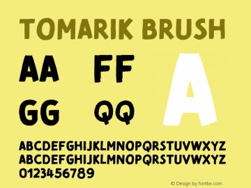 Tomarik Brush Version 1.000;PS 001.000;hotconv 1.0.88;makeotf.lib2.5.64775图片样张