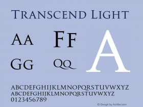 Transcend Light Version 1.000;hotconv 1.0.109;makeotfexe 2.5.65596图片样张