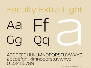 Faculty Extra Light Version 5.000;FEAKit 1.0图片样张