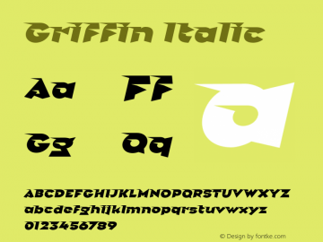 Griffin-Italic Version 2.000图片样张