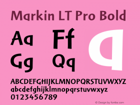 MarkinLTPro-Bold Version 1.000;PS 001.000;hotconv 1.0.38图片样张